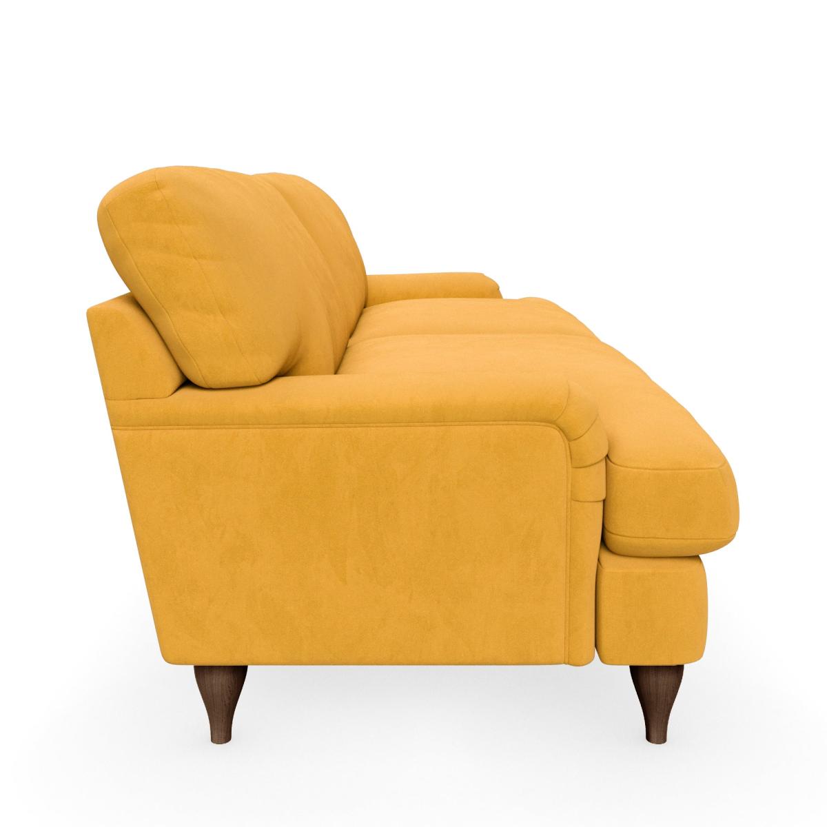 Darwin Luxury Velvet 4 Seater Sofa Luxury Velvet Old Gold – image 4