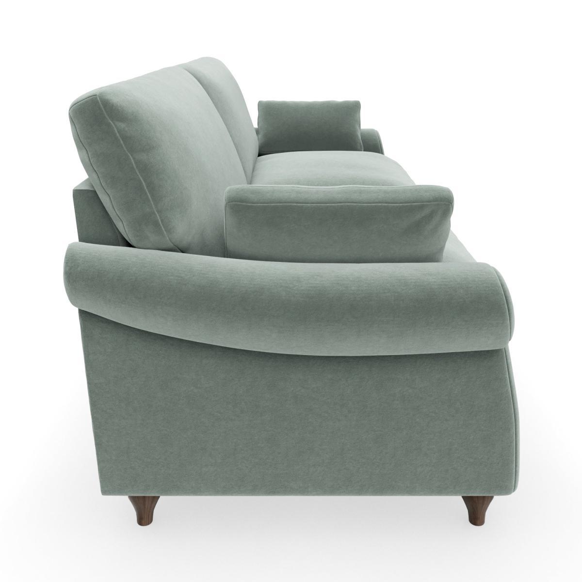 Salisbury Luxury Velvet 4 Seater Sofa Luxury Velvet Lilypad – image 4