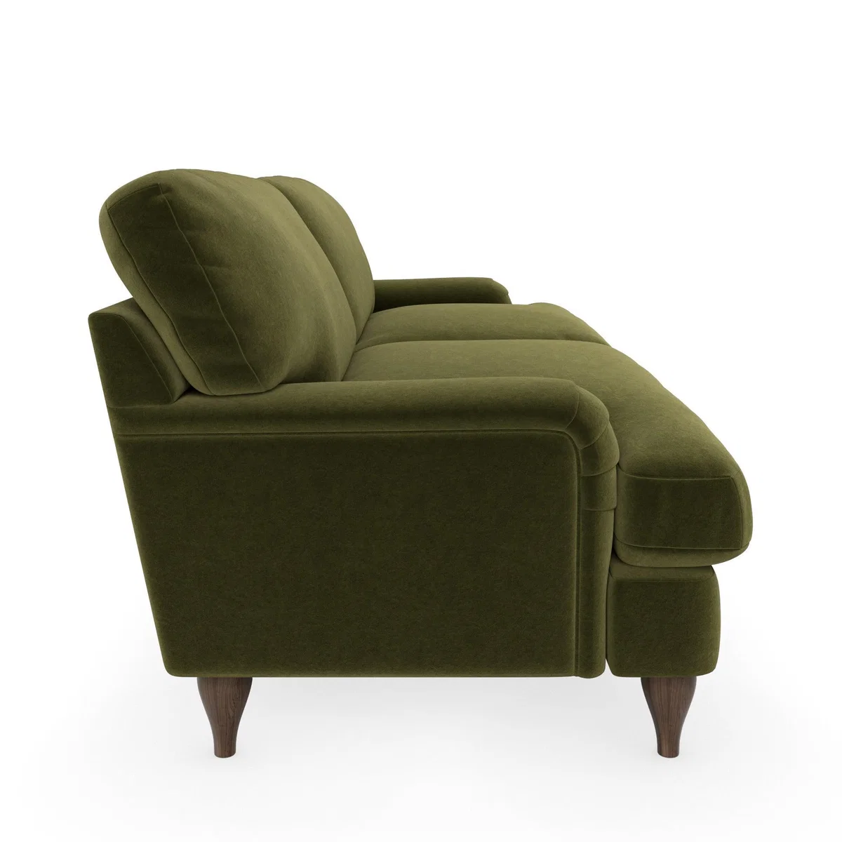 Darwin Luxury Velvet 4 Seater Sofa Luxury Velvet Olive – image 4