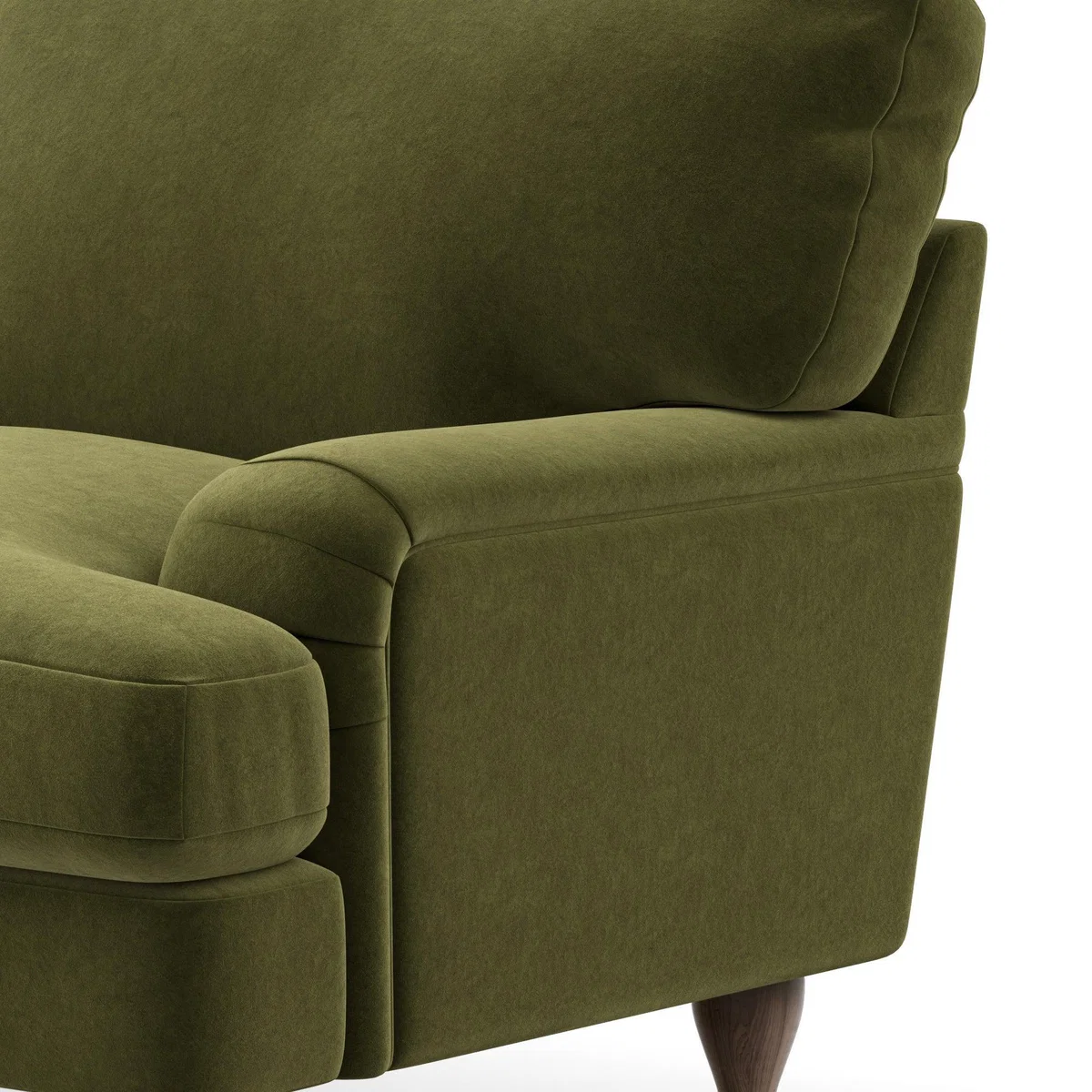Darwin Luxury Velvet 4 Seater Sofa Luxury Velvet Olive – image 7