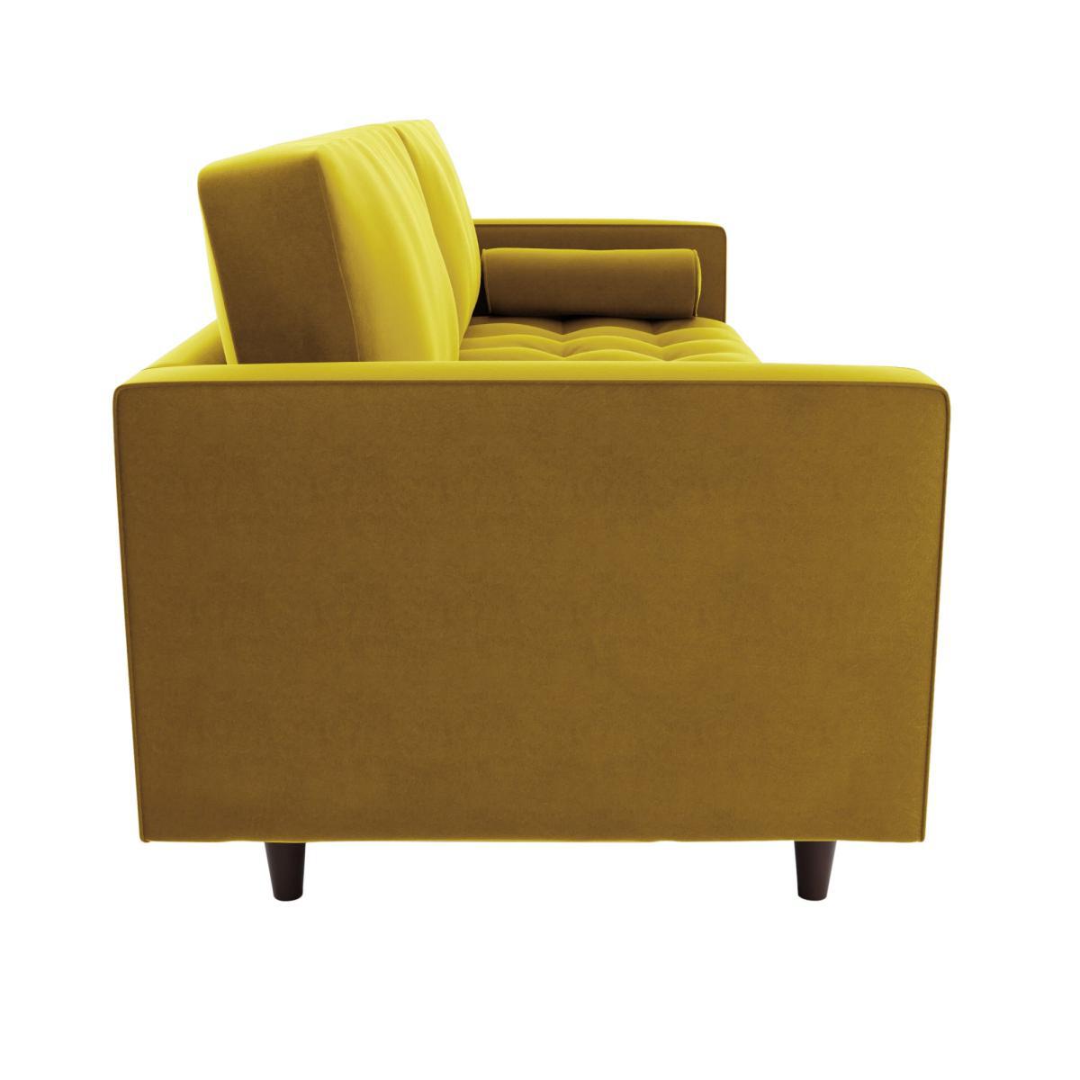 Zoe Velvet 4 Seater Sofa Honey (Yellow) – image 4