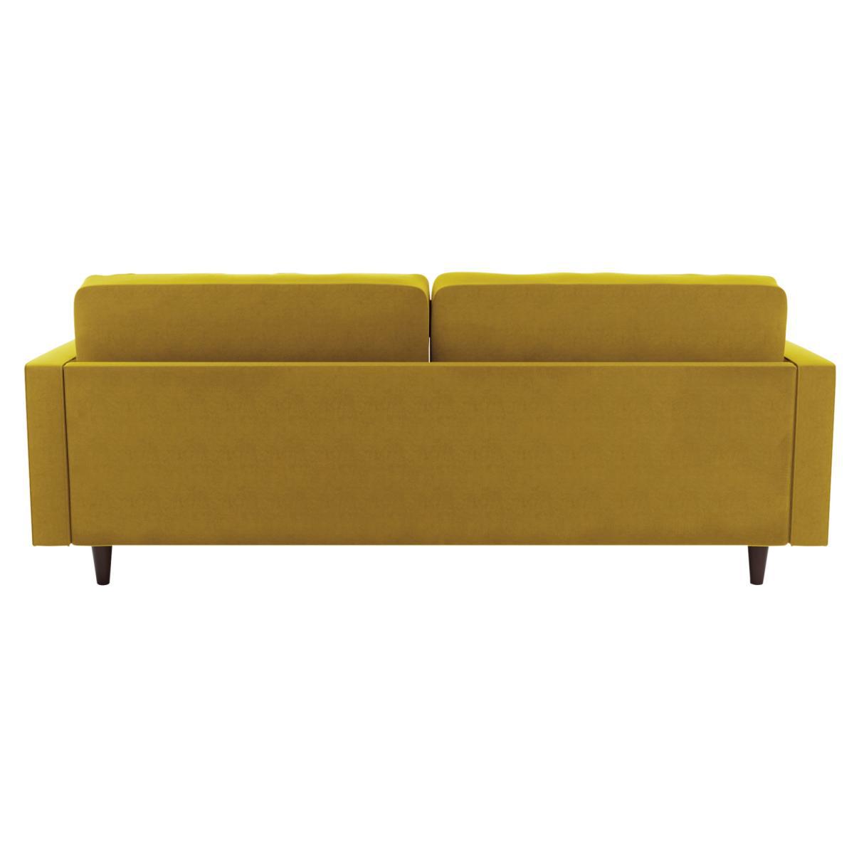 Zoe Velvet 4 Seater Sofa Honey (Yellow) – image 5