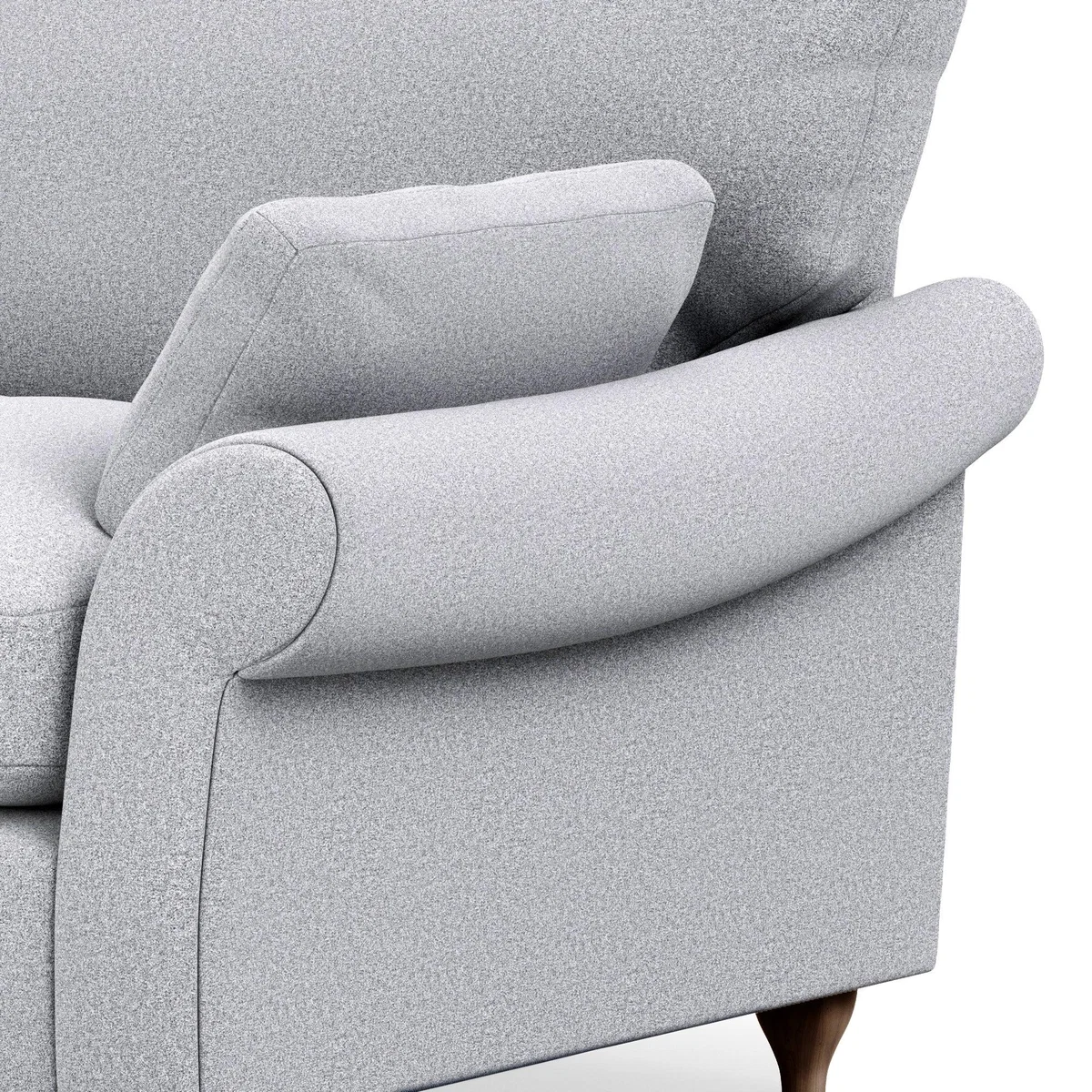 Salisbury Woolly Marl 4 Seater Sofa Woolly Marl Warm Grey – image 7