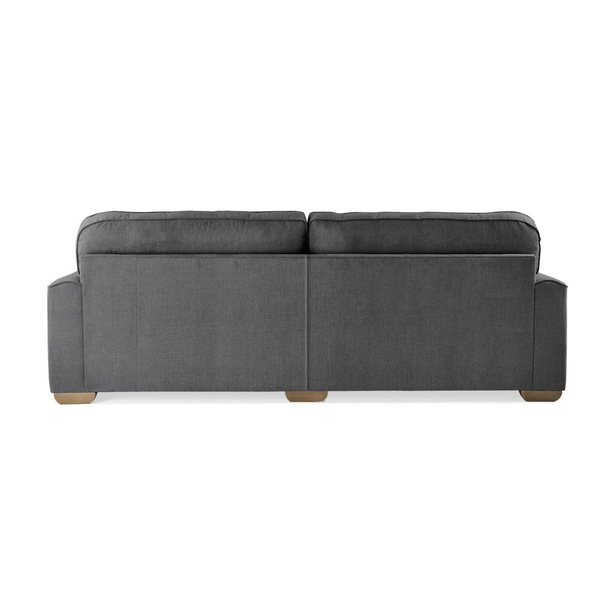 Morello 4 Seater Sofa Brushed Plain Fabric Blue – image 4