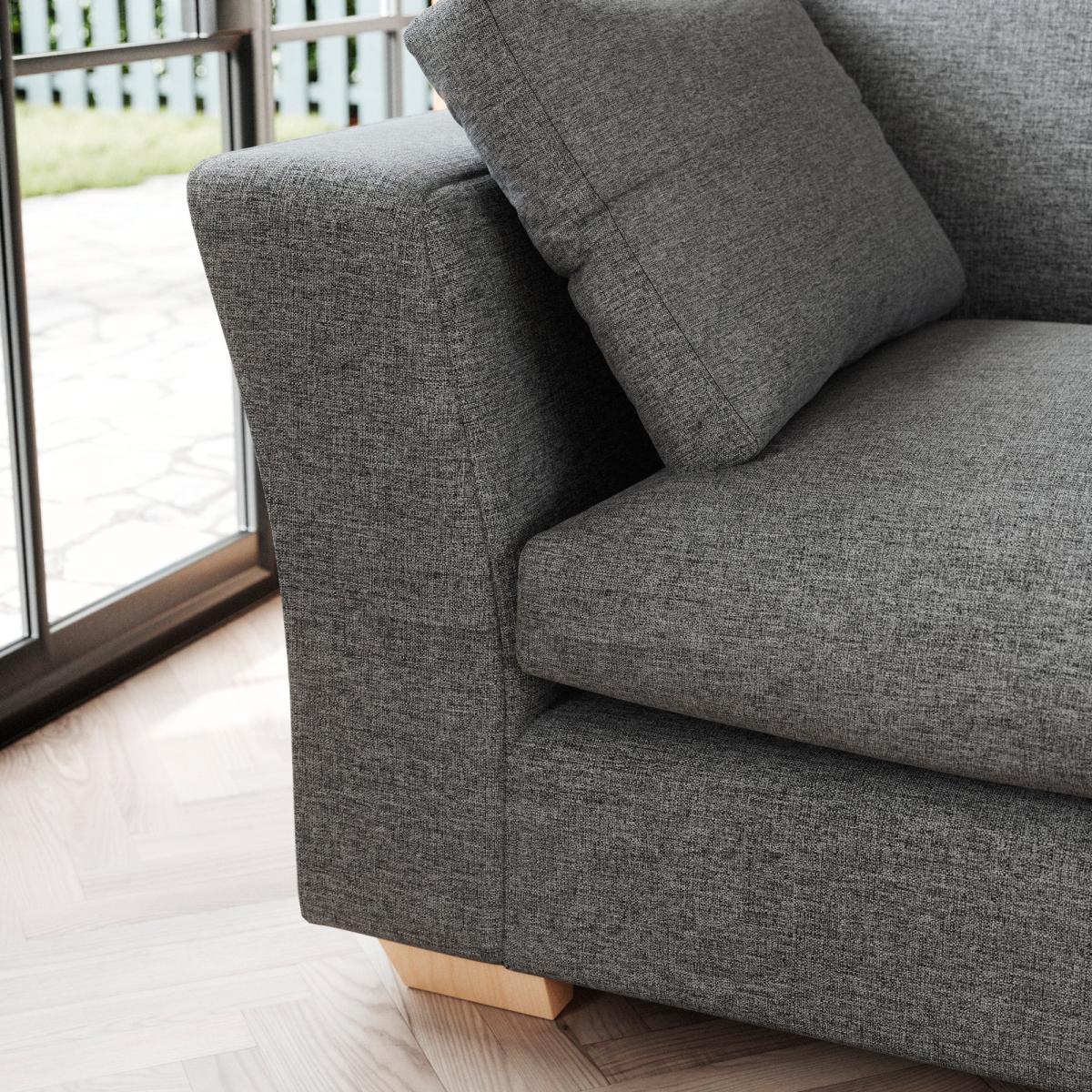 Blakeney 4 Seater Sofa Tonal Weave Charcoal – image 5