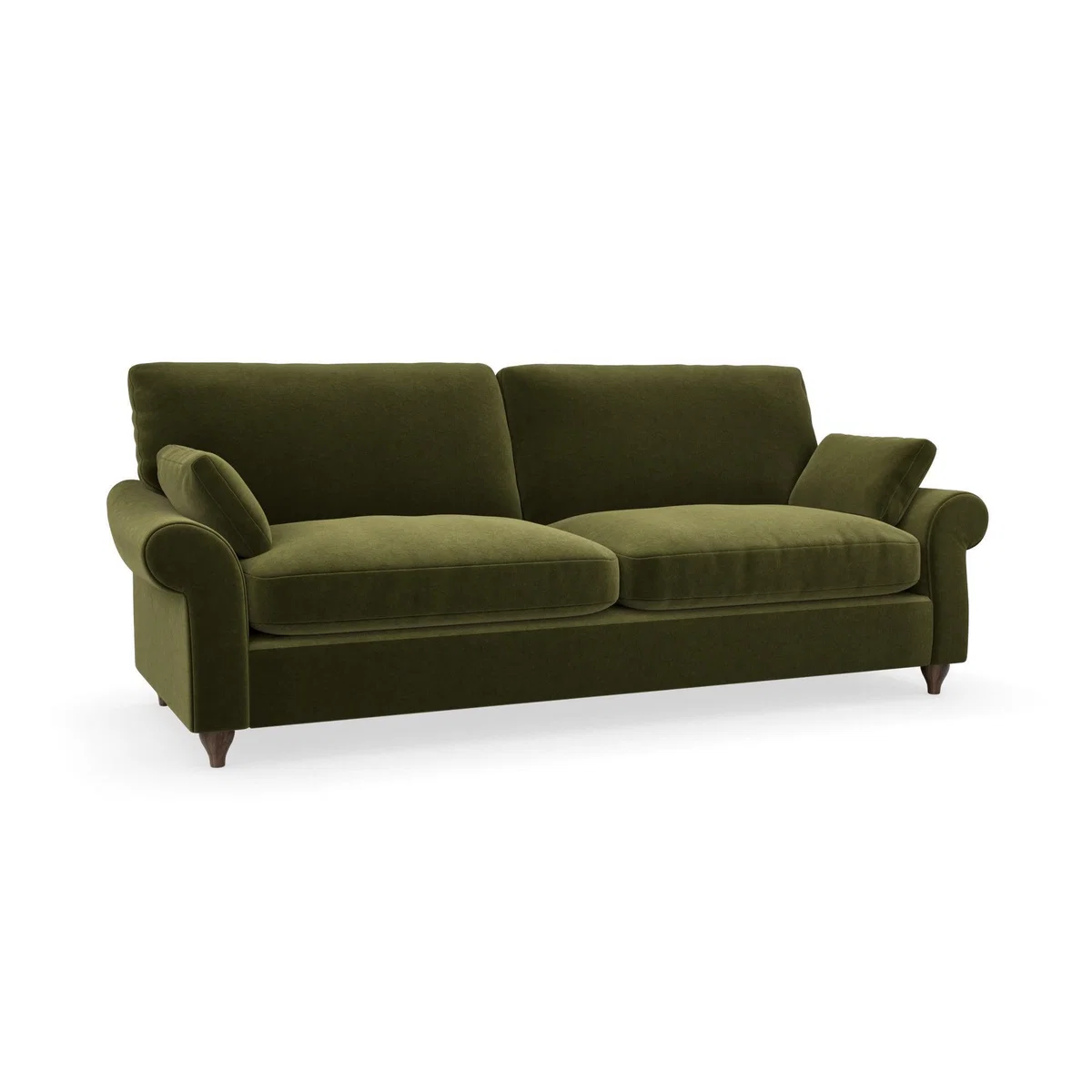 Salisbury Luxury Velvet 4 Seater Sofa Luxury Velvet Olive – image 2