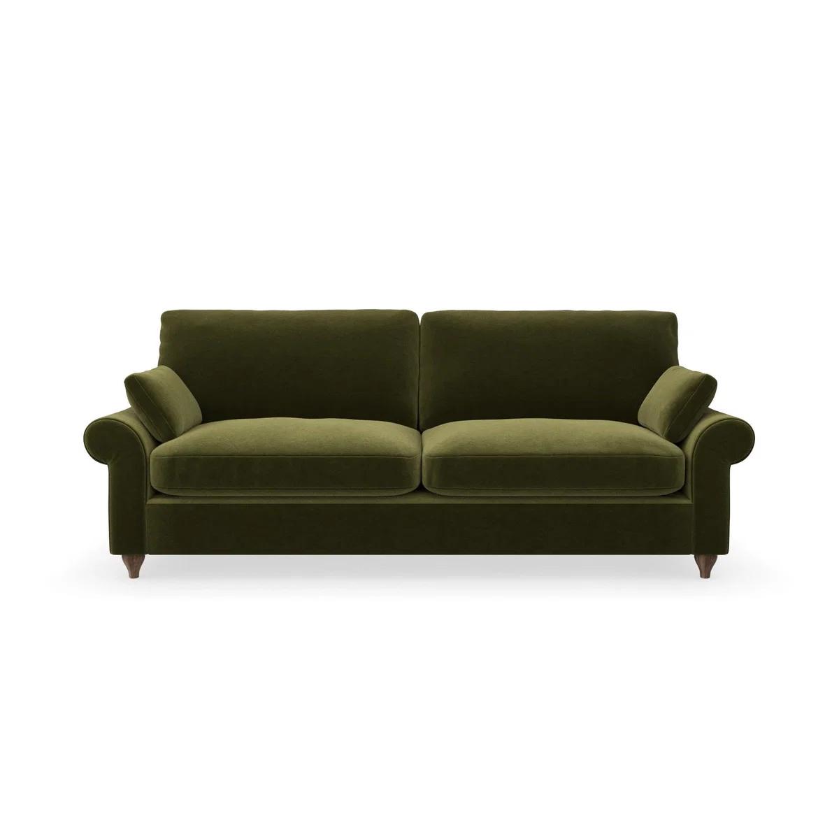 Salisbury Luxury Velvet 4 Seater Sofa Luxury Velvet Olive – image 3
