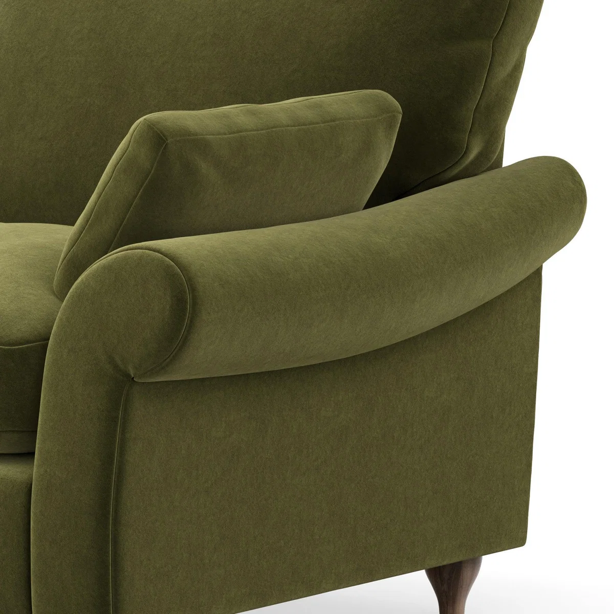 Salisbury Luxury Velvet 4 Seater Sofa Luxury Velvet Olive – image 7