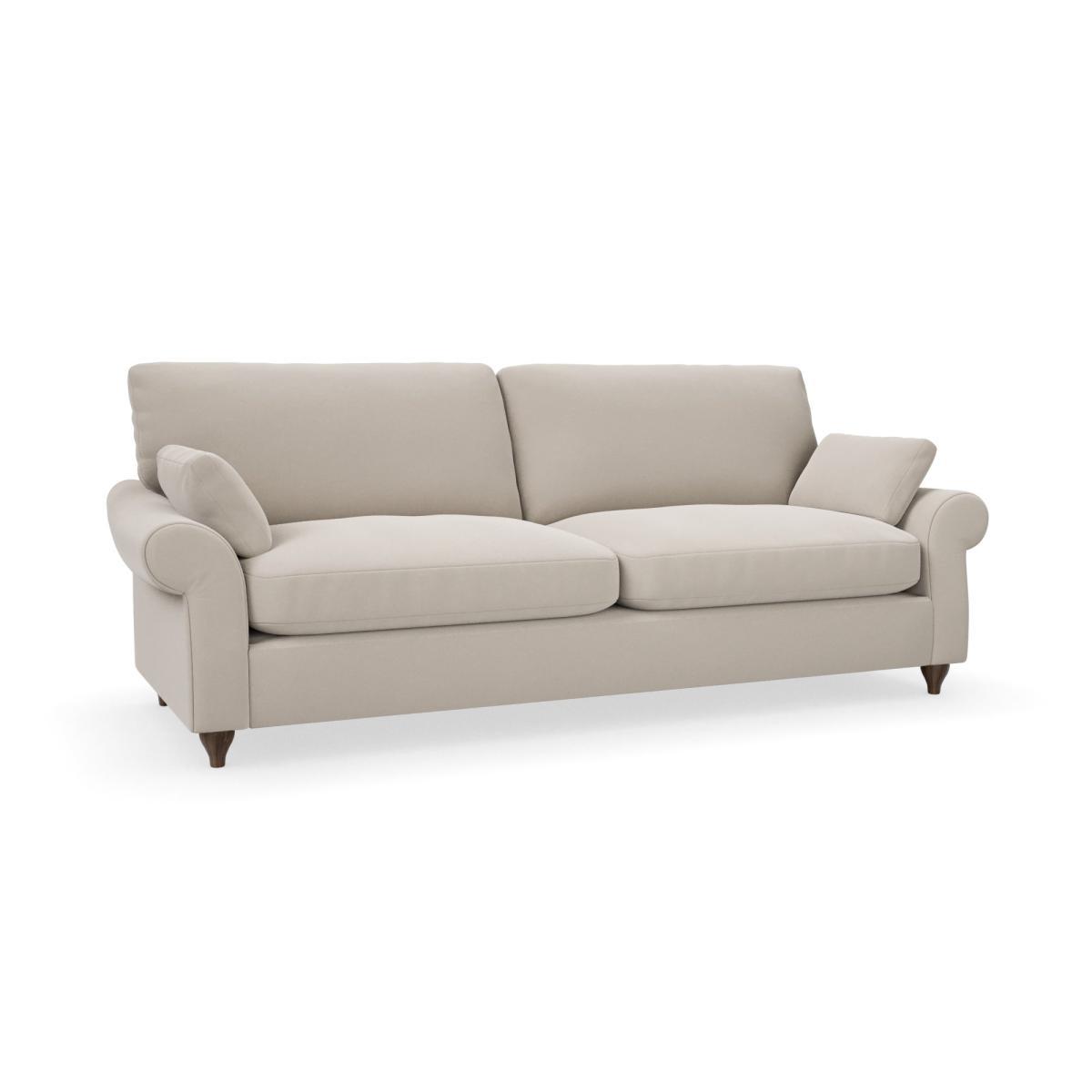 Salisbury Luxury Velvet 4 Seater Sofa Luxury Velvet Natural – image 2