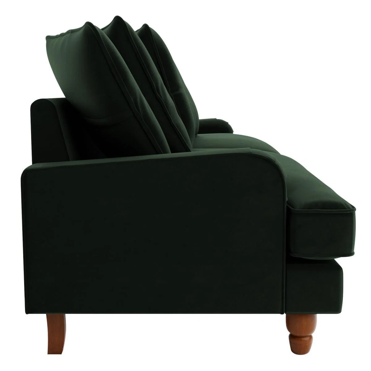 Beatrice Velvet Scatter Back 4 Seater Sofa Taupe – image 4