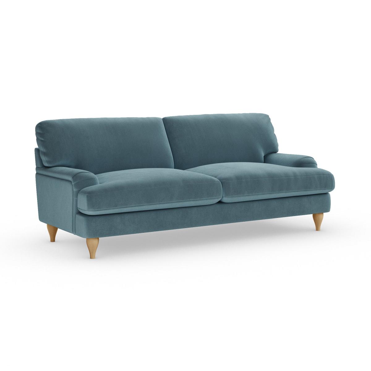 Darwin 4 Seater Sofa Cosy Velvet Pacific – image 2