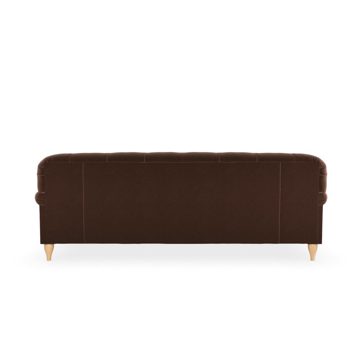 Canterbury Luxury Velvet 4 Seater Sofa Luxury Velvet Pinecone – image 5