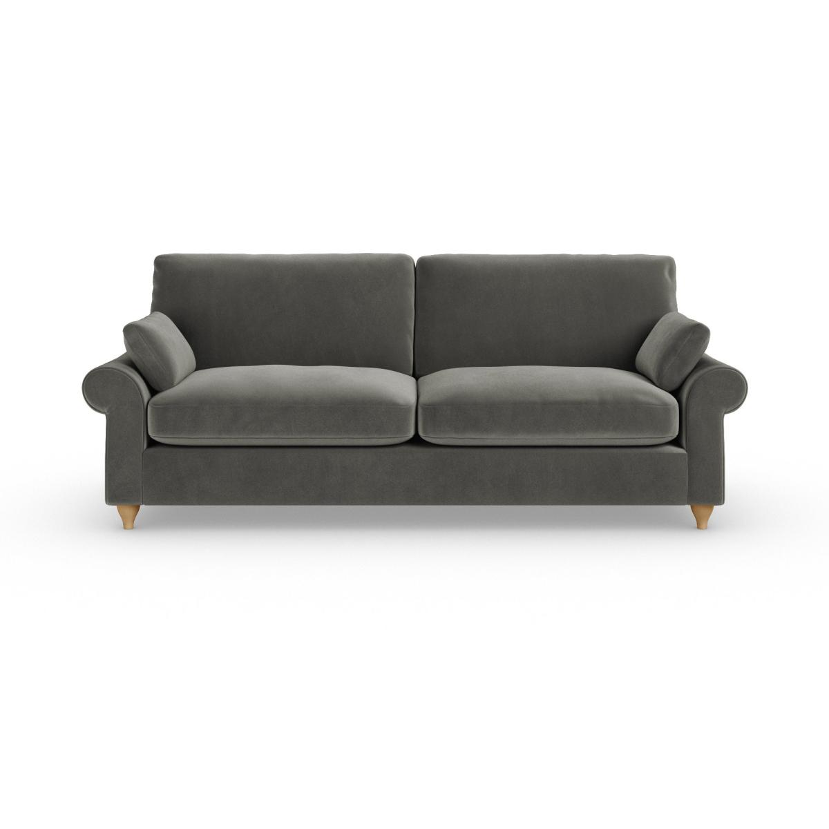 Salisbury 4 Seater Sofa Cosy Velvet Grey – image 7