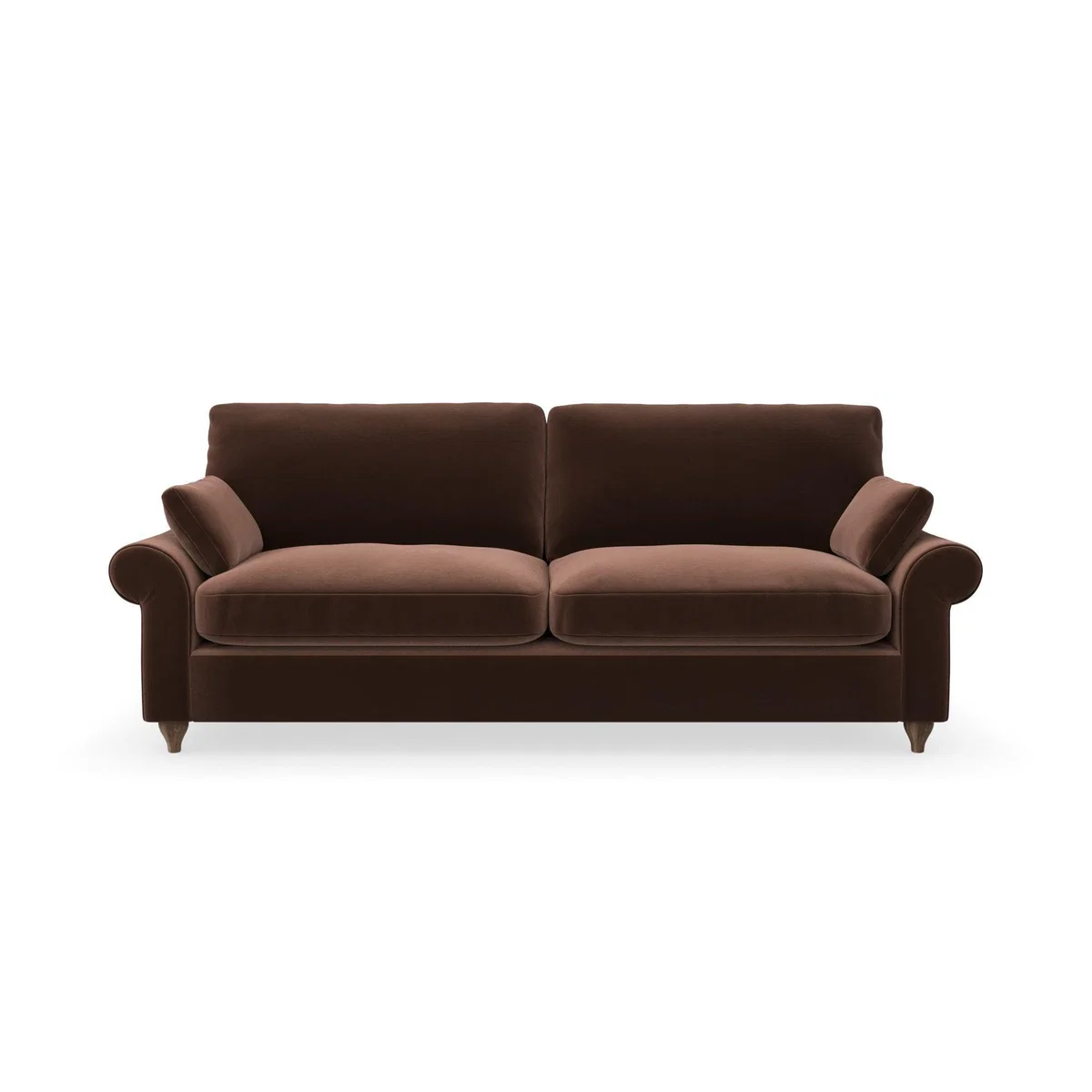 Salisbury Luxury Velvet 4 Seater Sofa Luxury Velvet Pinecone – image 3
