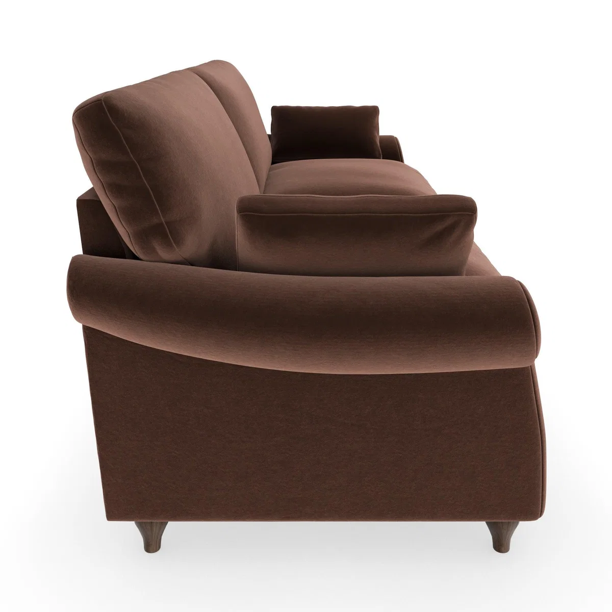 Salisbury Luxury Velvet 4 Seater Sofa Luxury Velvet Pinecone – image 4