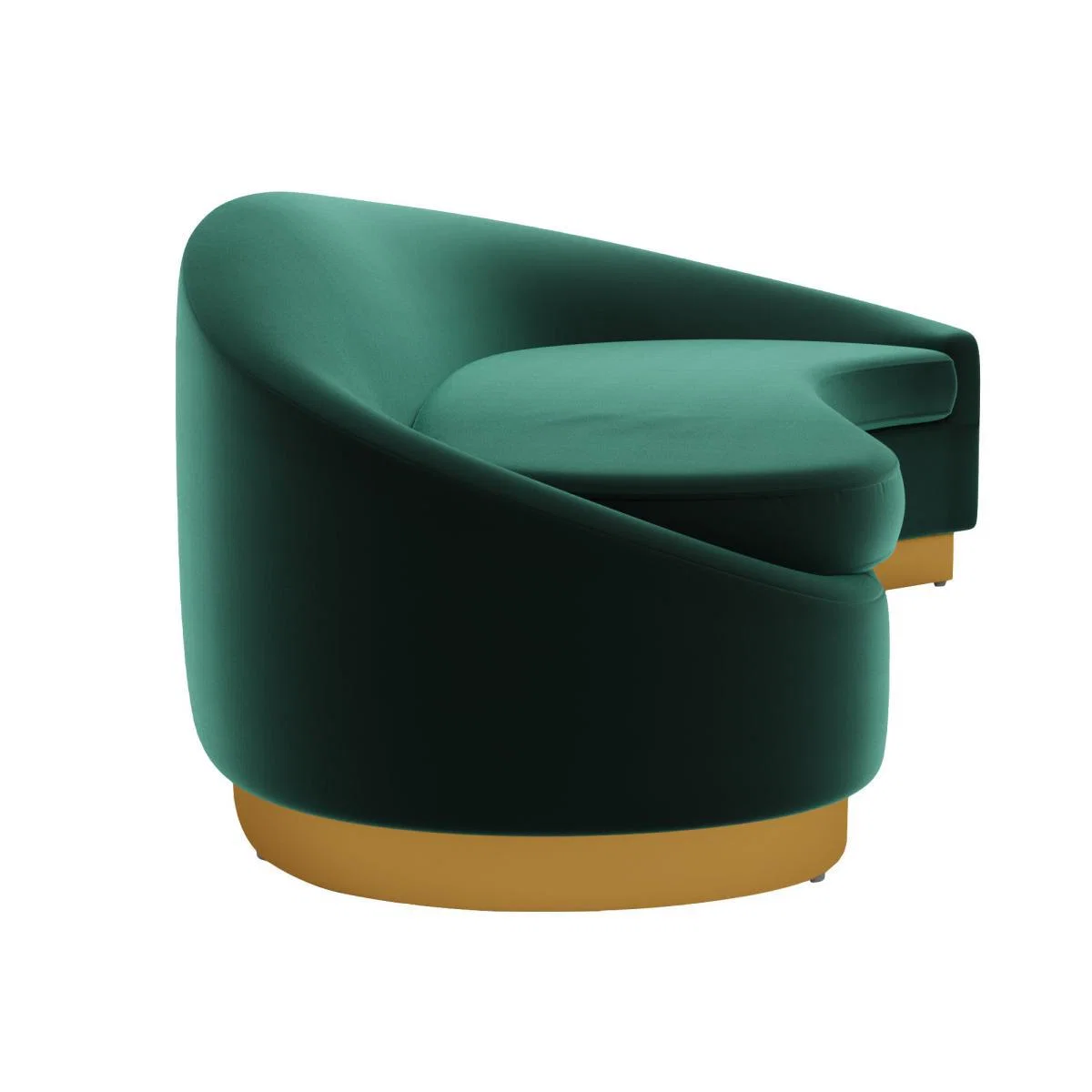 Felicity Velvet Corner Sofa Bottle (Green) – image 4