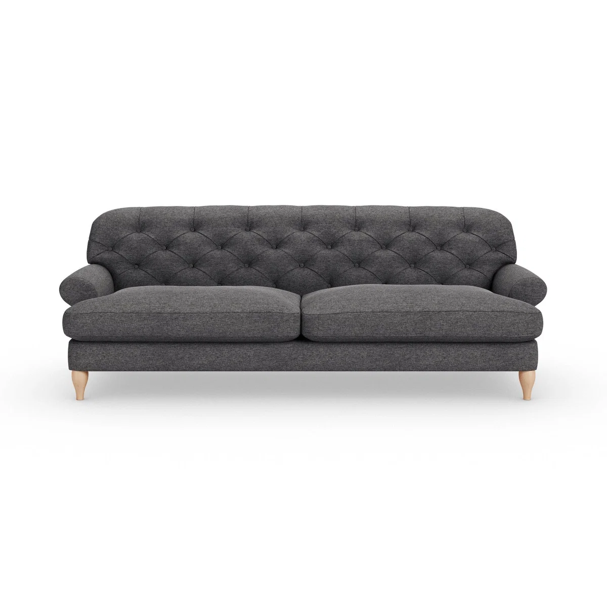 Canterbury 4 Seater Sofa Tonal Weave Charcoal – image 7