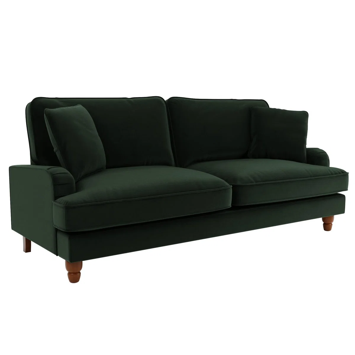 Beatrice Velvet 4 Seater Sofa Bottle (Green) – image 2