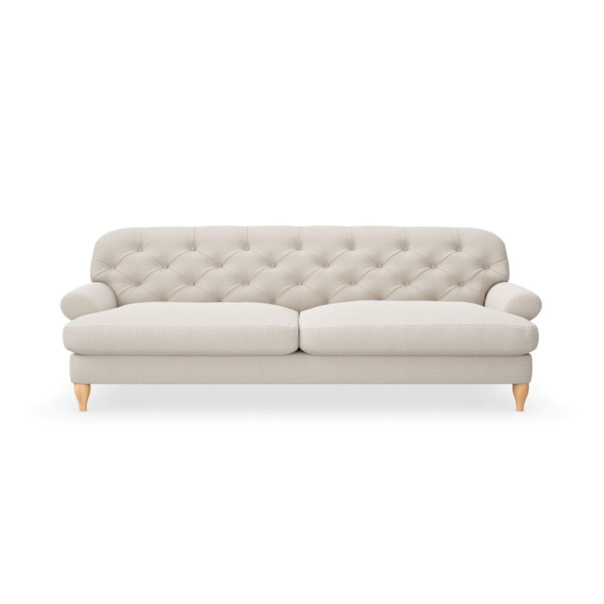Canterbury Slub Cotton Blend 4 Seater Sofa Slub Cotton Sandstone – image 3