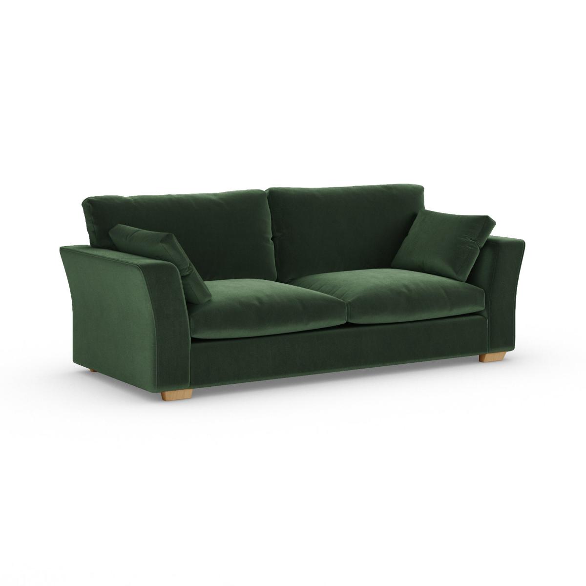 Blakeney 4 Seater Sofa Cosy Velvet Bottle Green – image 2