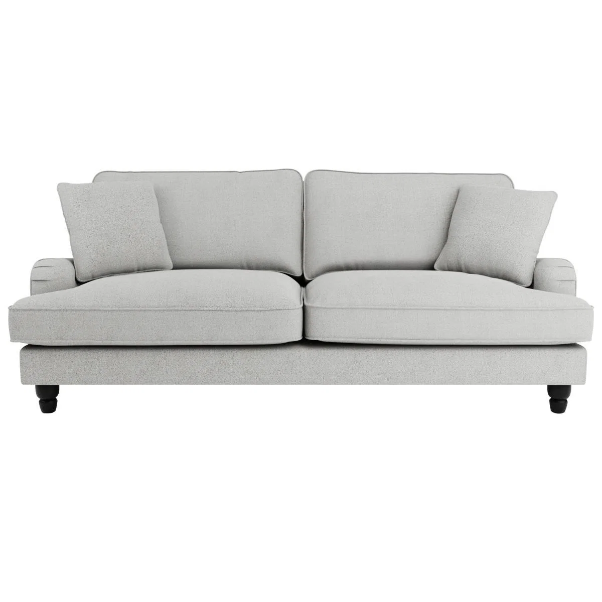 Beatrice Boucle 4 Seater Sofa Light Grey – image 2