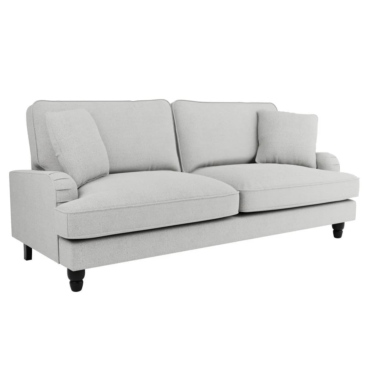 Beatrice Boucle 4 Seater Sofa Light Grey – image 3