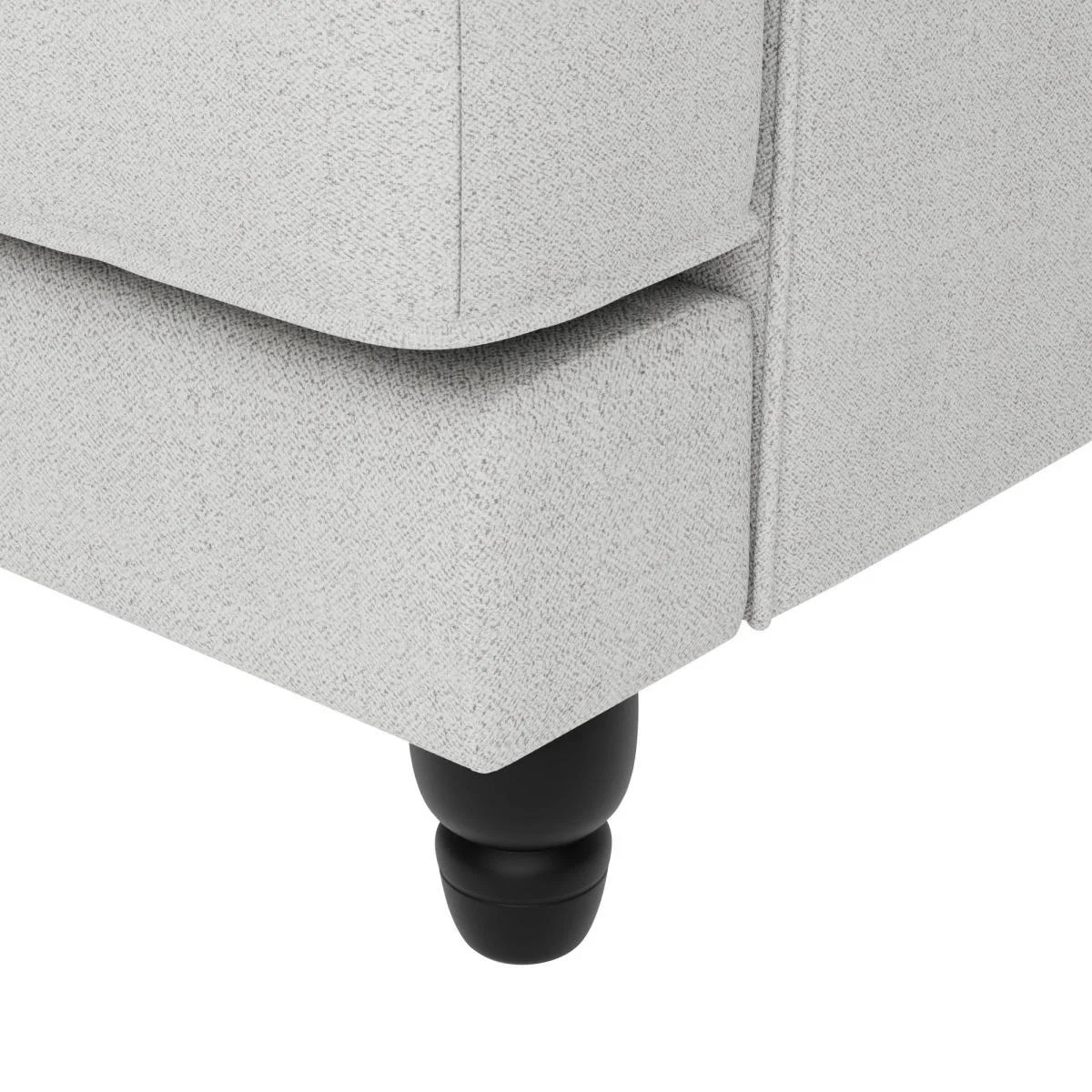 Beatrice Boucle 4 Seater Sofa Light Grey – image 6