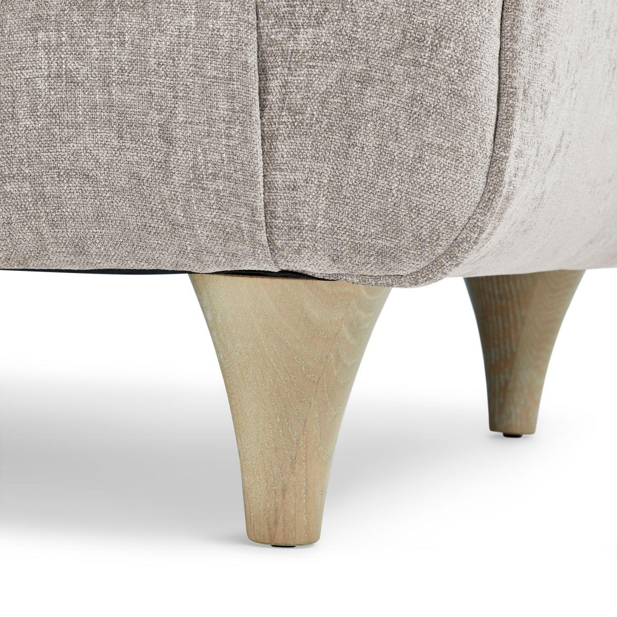 Jaipur 4 Seater Sofa Luxury Chenille Grey – image 7
