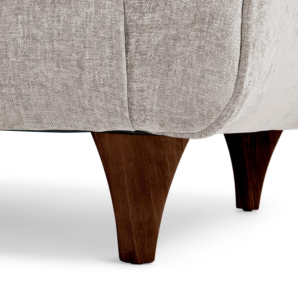 Jaipur 4 Seater Sofa Luxury Chenille Grey – image 8