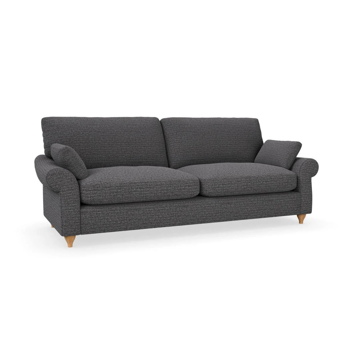 Salisbury Textured Weave 4 Seater Sofa Textured Weave Graphite – image 2