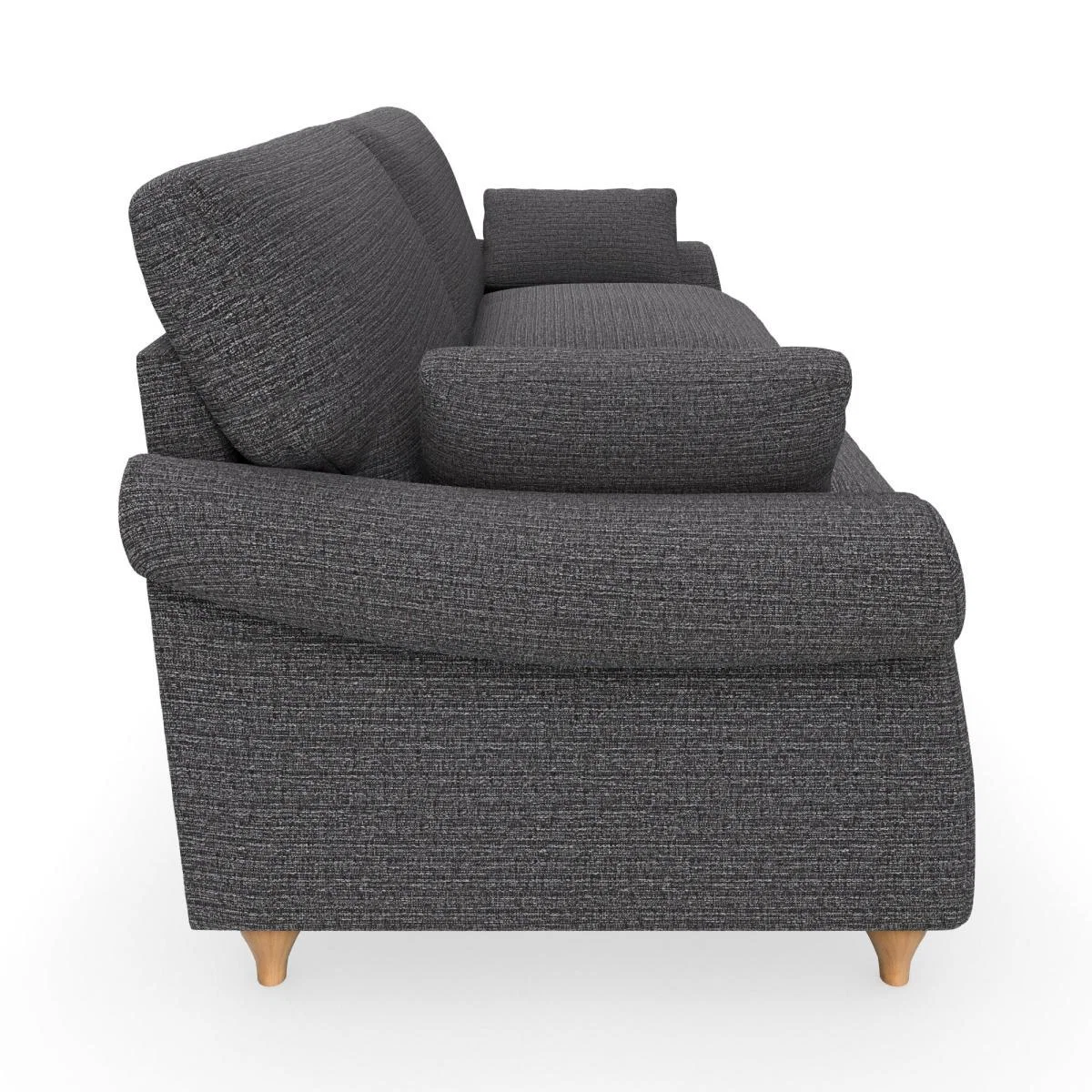 Salisbury Textured Weave 4 Seater Sofa Textured Weave Graphite – image 5