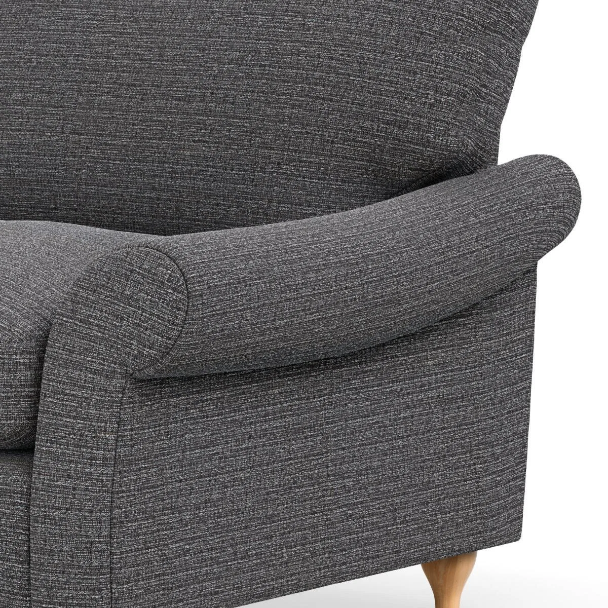 Salisbury Textured Weave 4 Seater Sofa Textured Weave Graphite – image 6