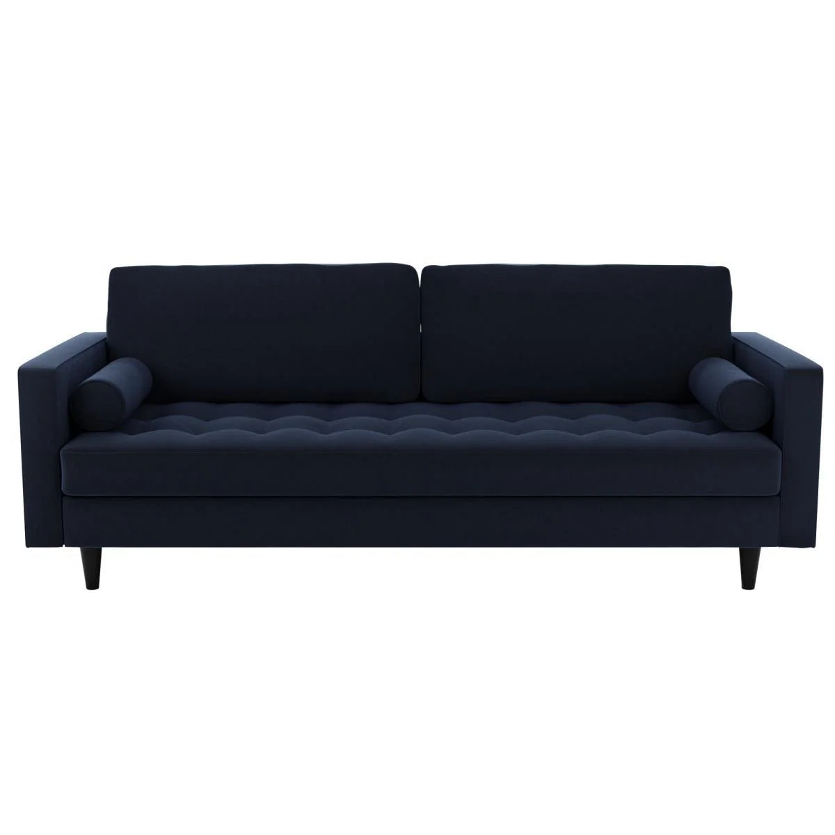 Zoe Velvet 4 Seater Sofa Luxe Navy – image 2