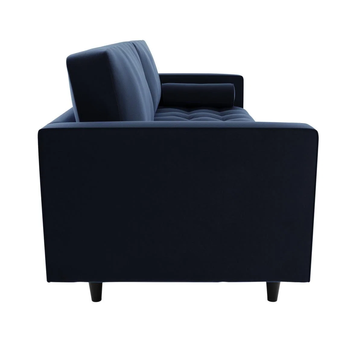 Zoe Velvet 4 Seater Sofa Luxe Navy – image 4