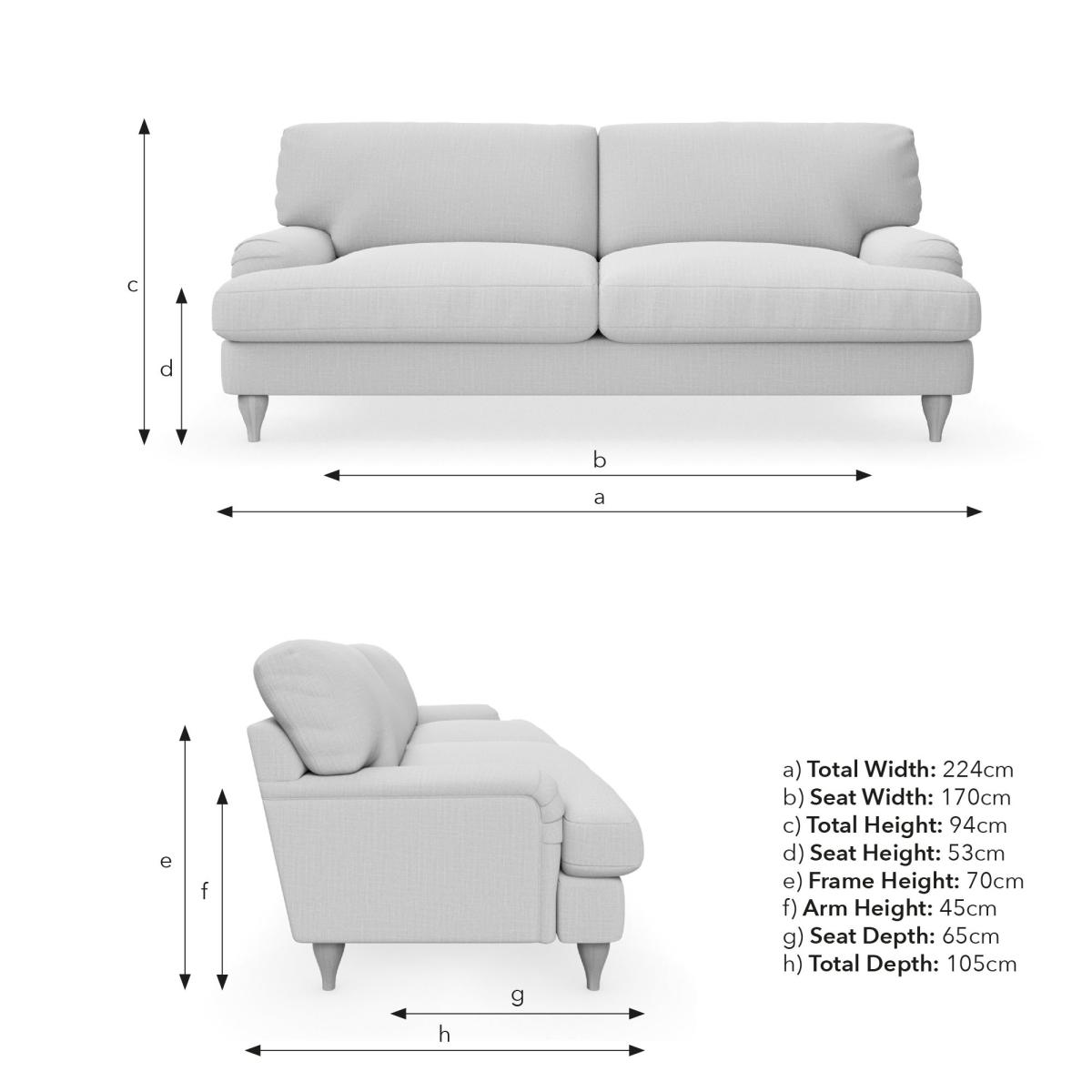 Darwin Luxury Velvet 4 Seater Sofa Luxury Velvet Orange Umber – image 9