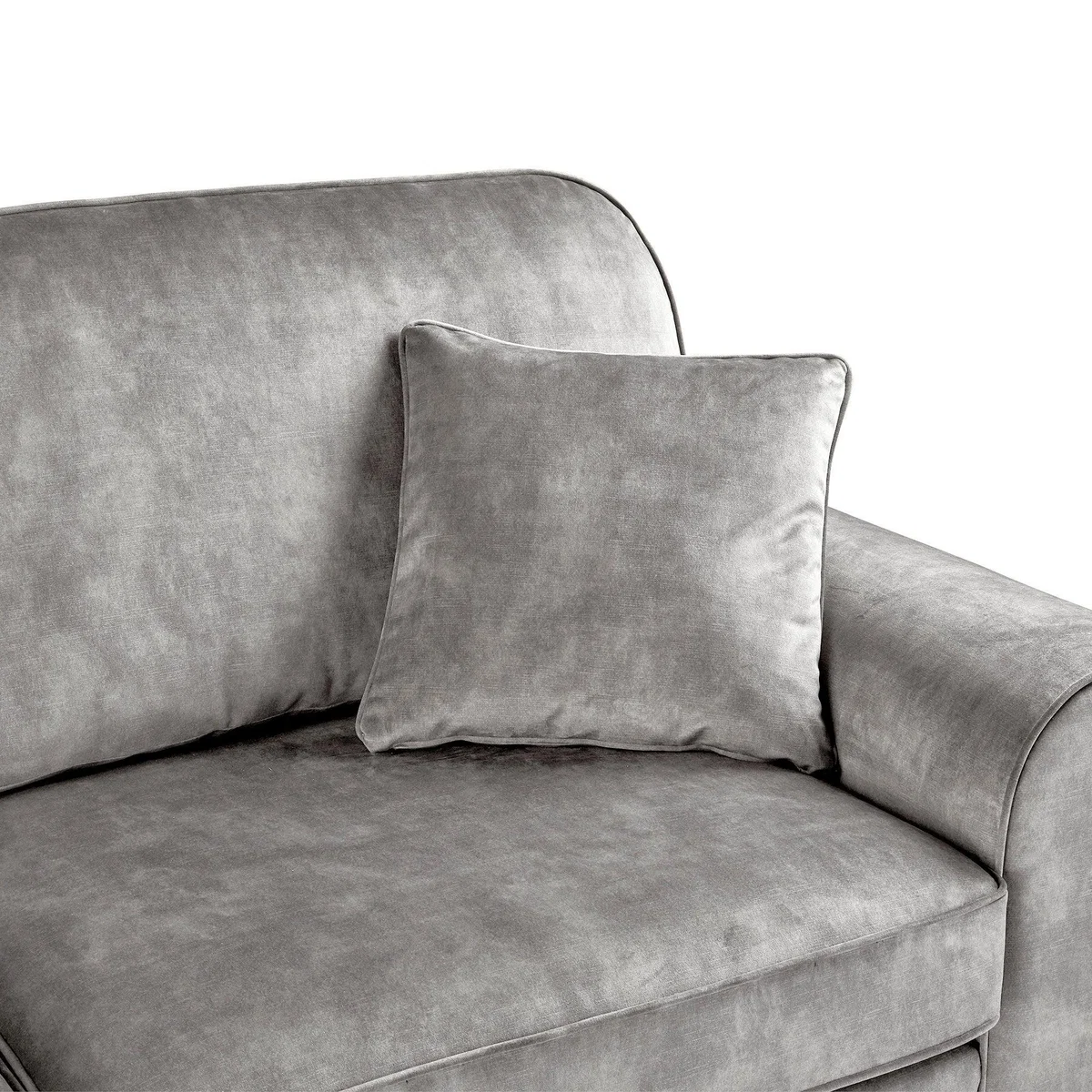 Morello 4 Seater Sofa Slub Velvet Brown – image 5