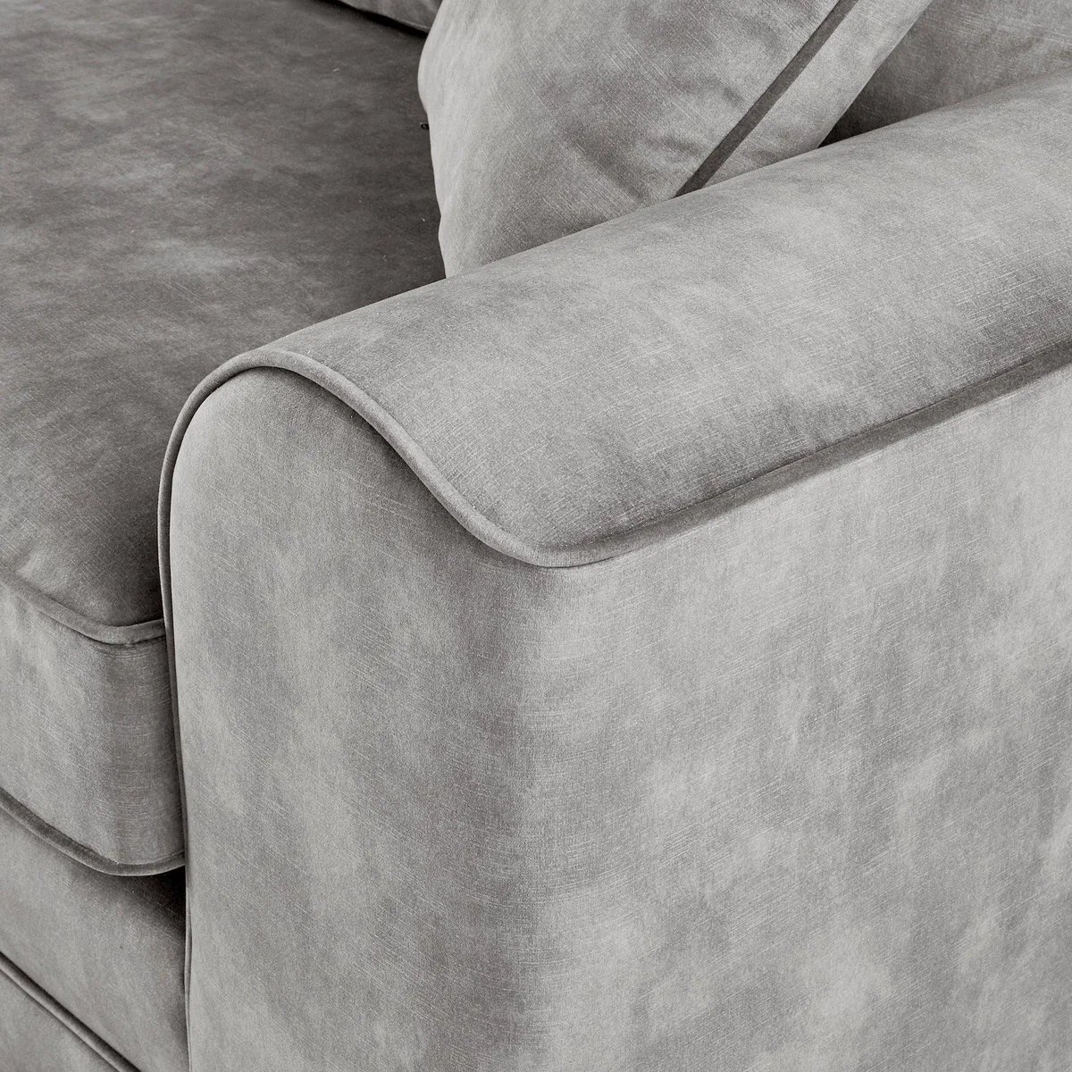 Morello 4 Seater Sofa Slub Velvet Brown – image 6