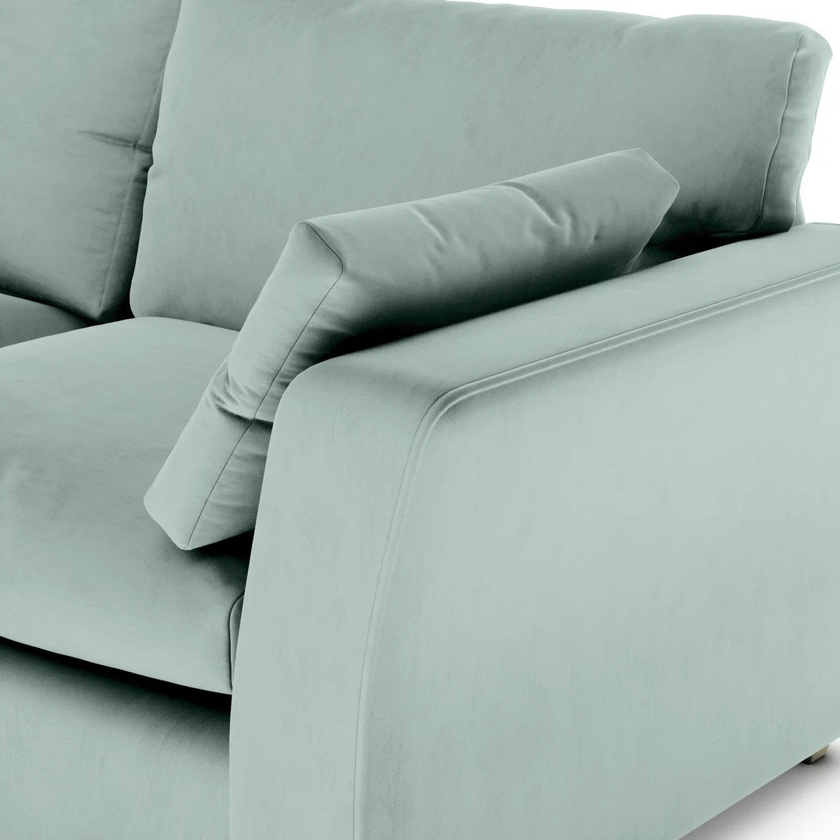 Blakeney Luxury Velvet 4 Seater Sofa Luxury Velvet Lilypad – image 7