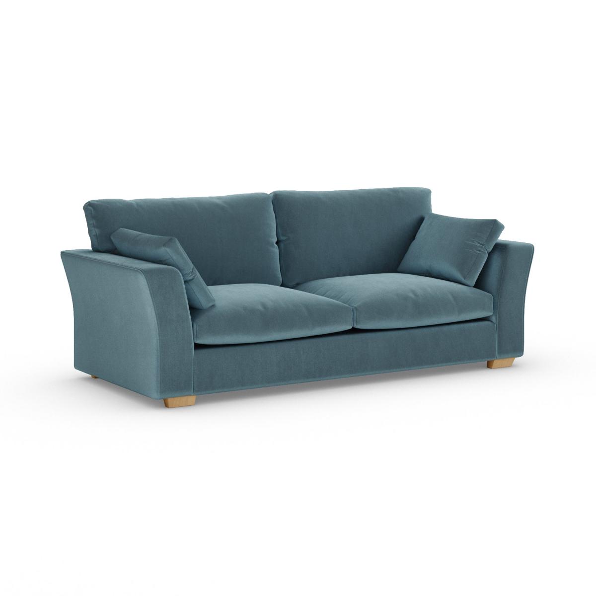 Blakeney 4 Seater Sofa Cosy Velvet Pacific – image 2
