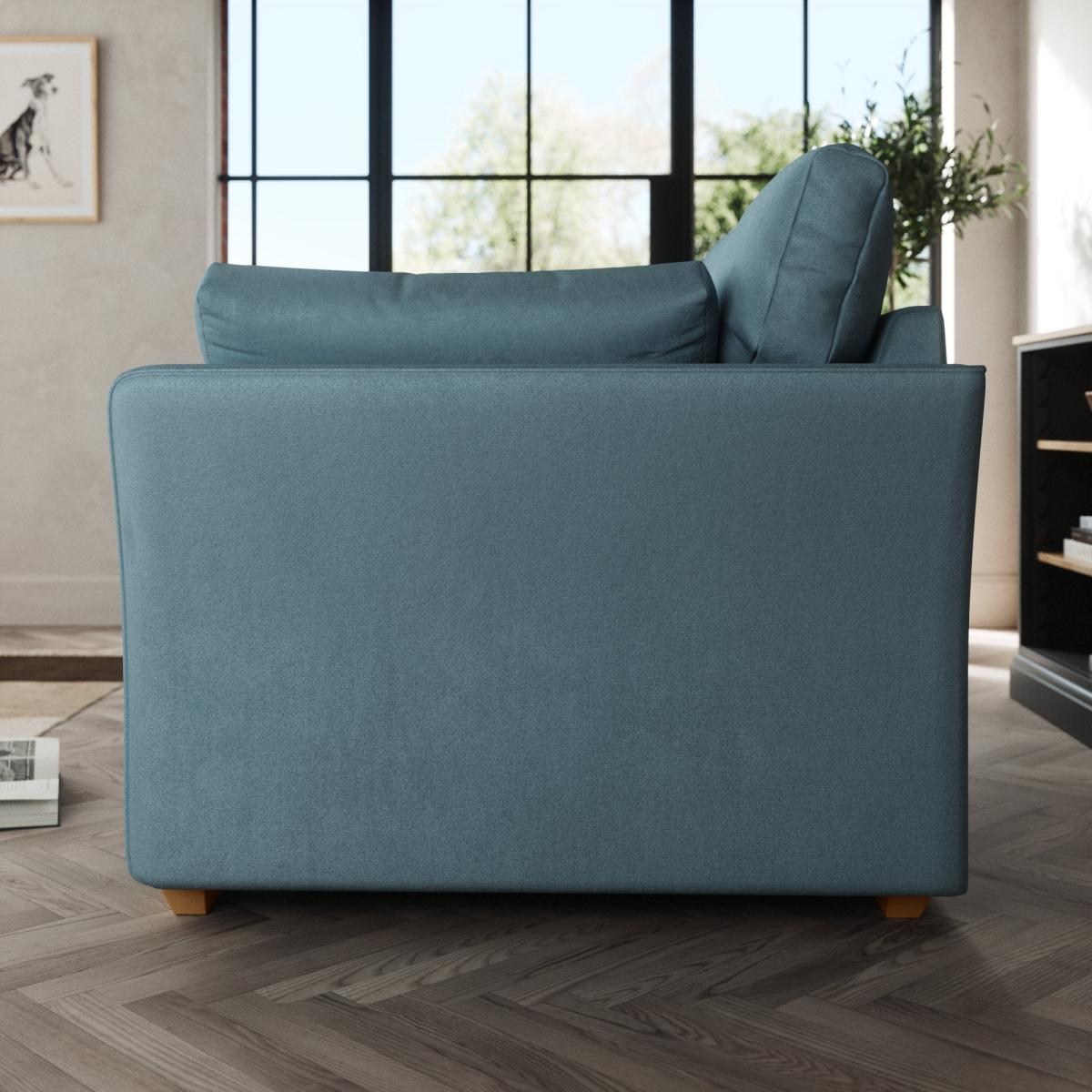 Blakeney 4 Seater Sofa Cosy Velvet Pacific – image 3