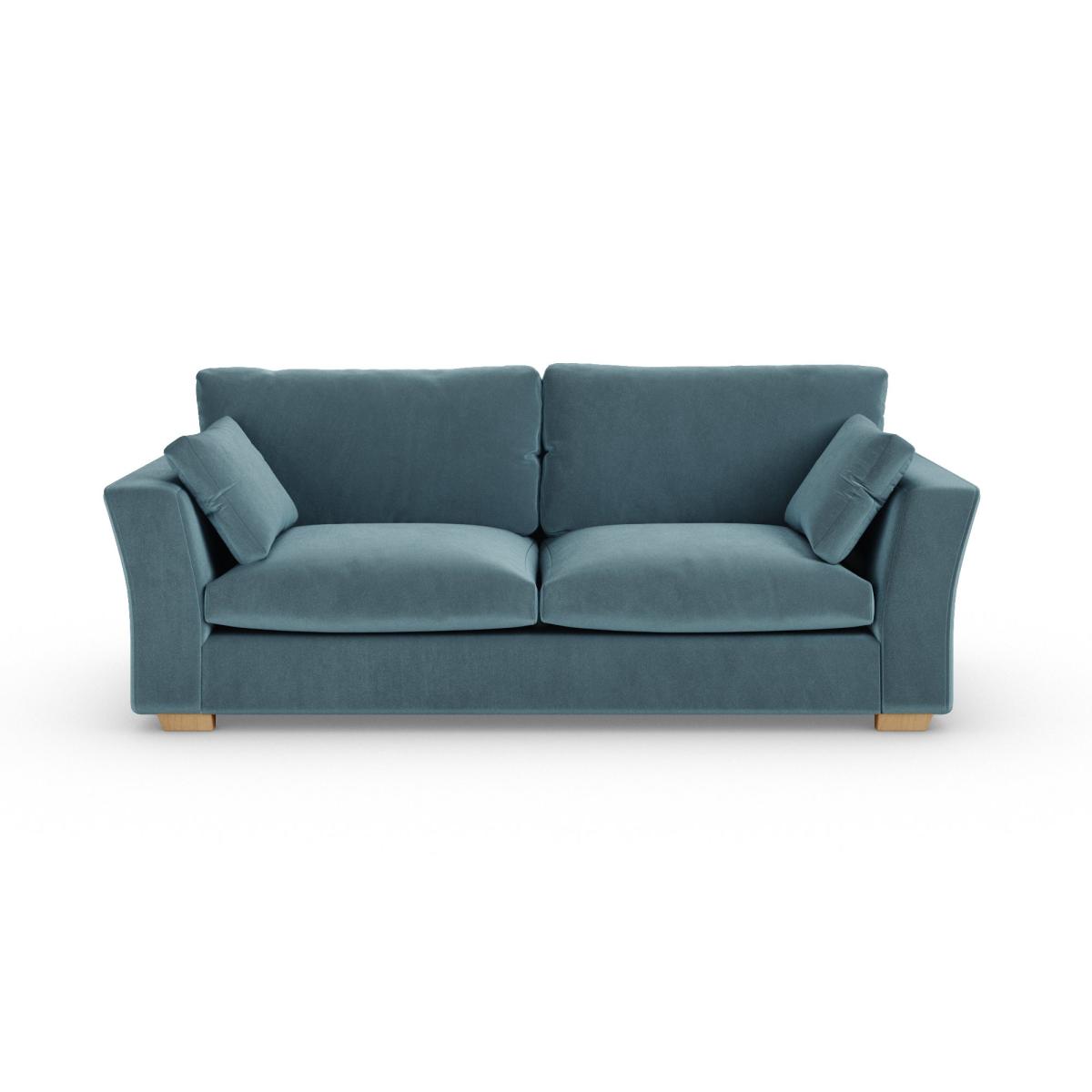 Blakeney 4 Seater Sofa Cosy Velvet Pacific – image 7