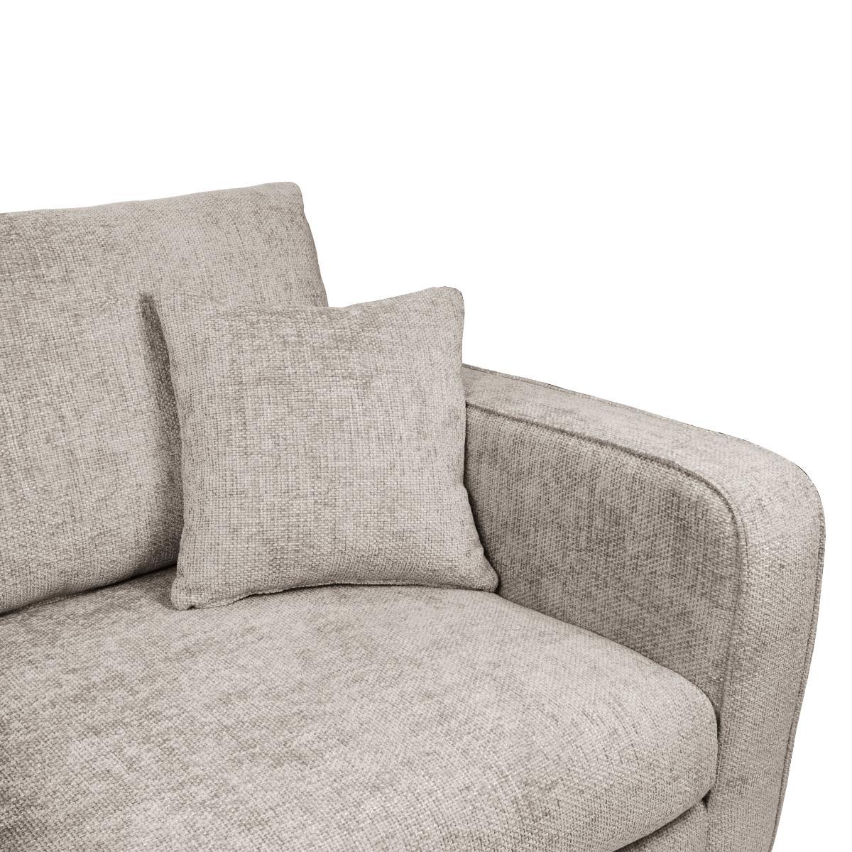 Carson Chunky Chenille 4 Seater Sofa Sand – image 6