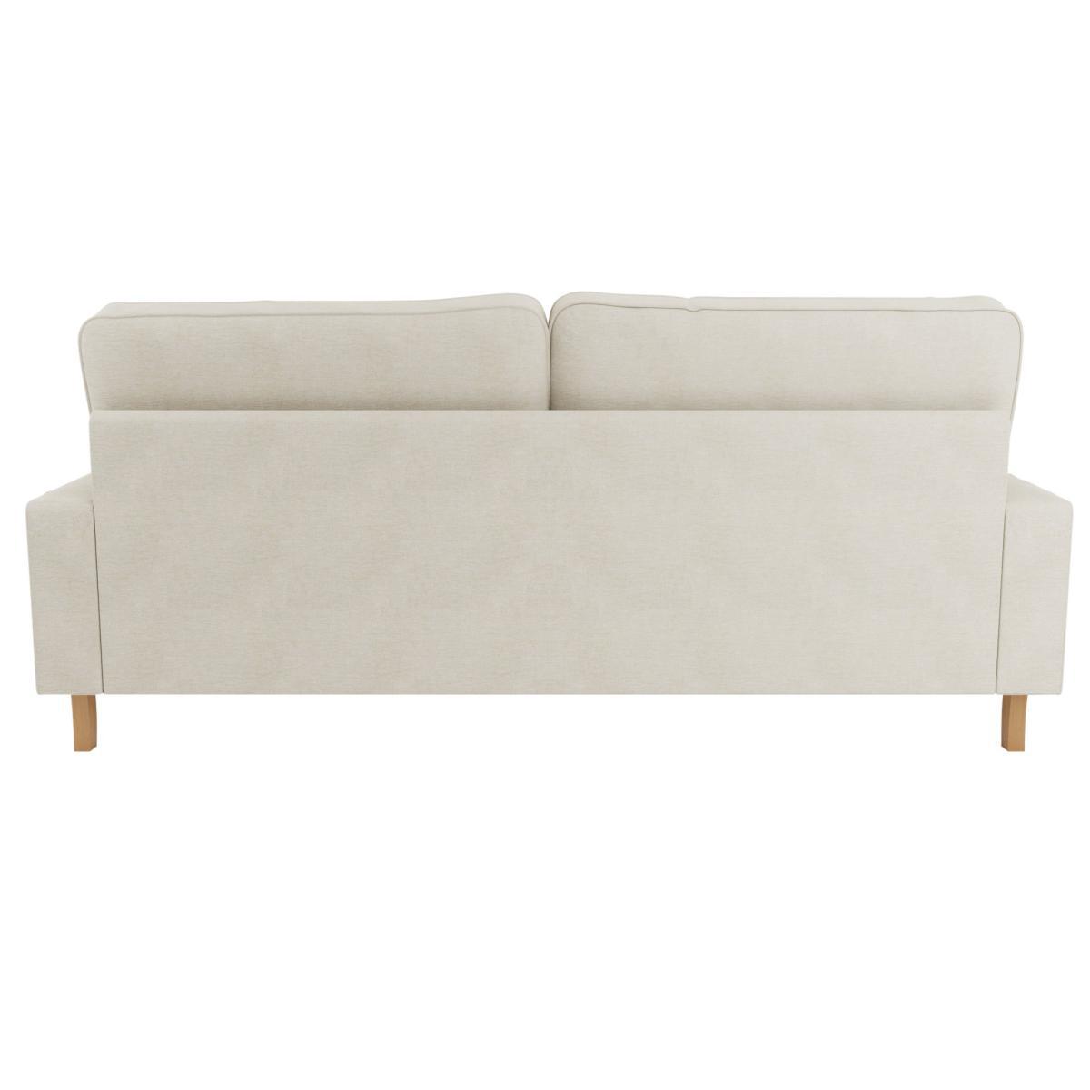 Beatrice Fabric 4 Seater Sofa Natural – image 5