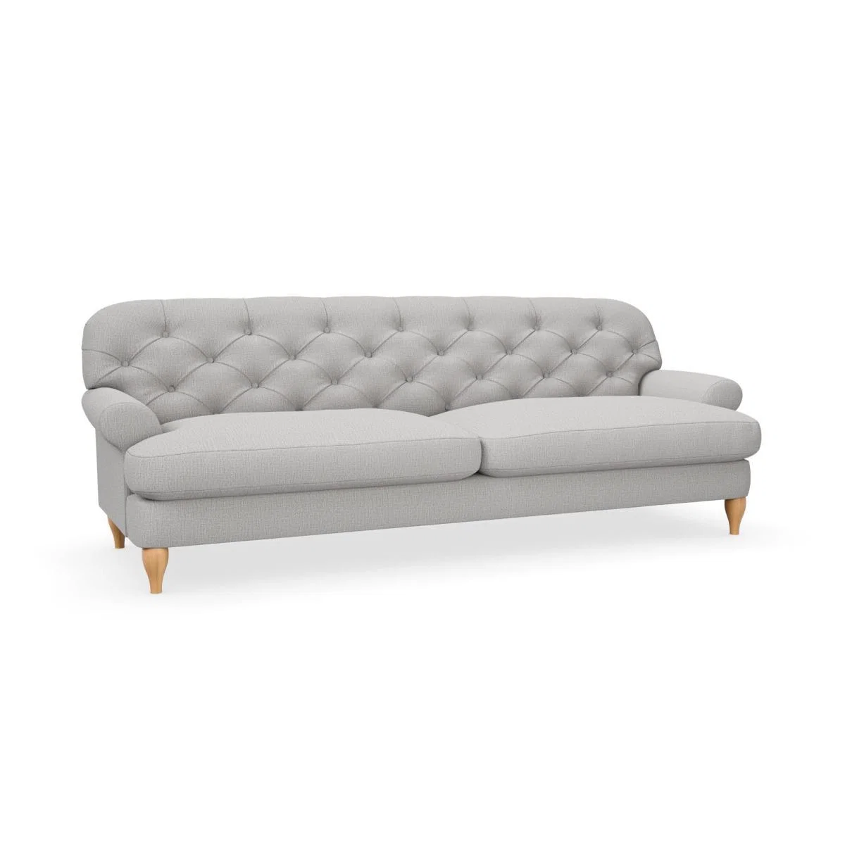 Canterbury Textured Weave 4 Seater Sofa Textured Weave Silver – image 2