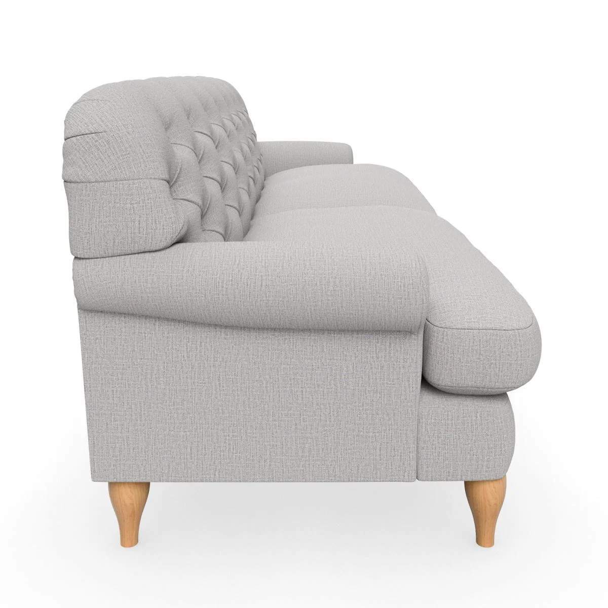 Canterbury Textured Weave 4 Seater Sofa Textured Weave Silver – image 5