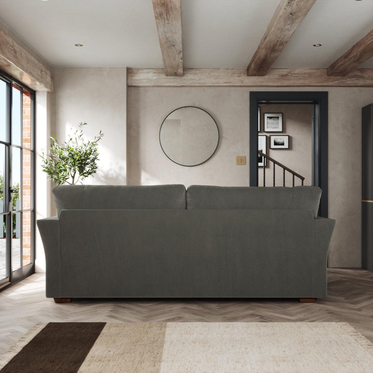 Blakeney 4 Seater Sofa Cosy Velvet Grey – image 4