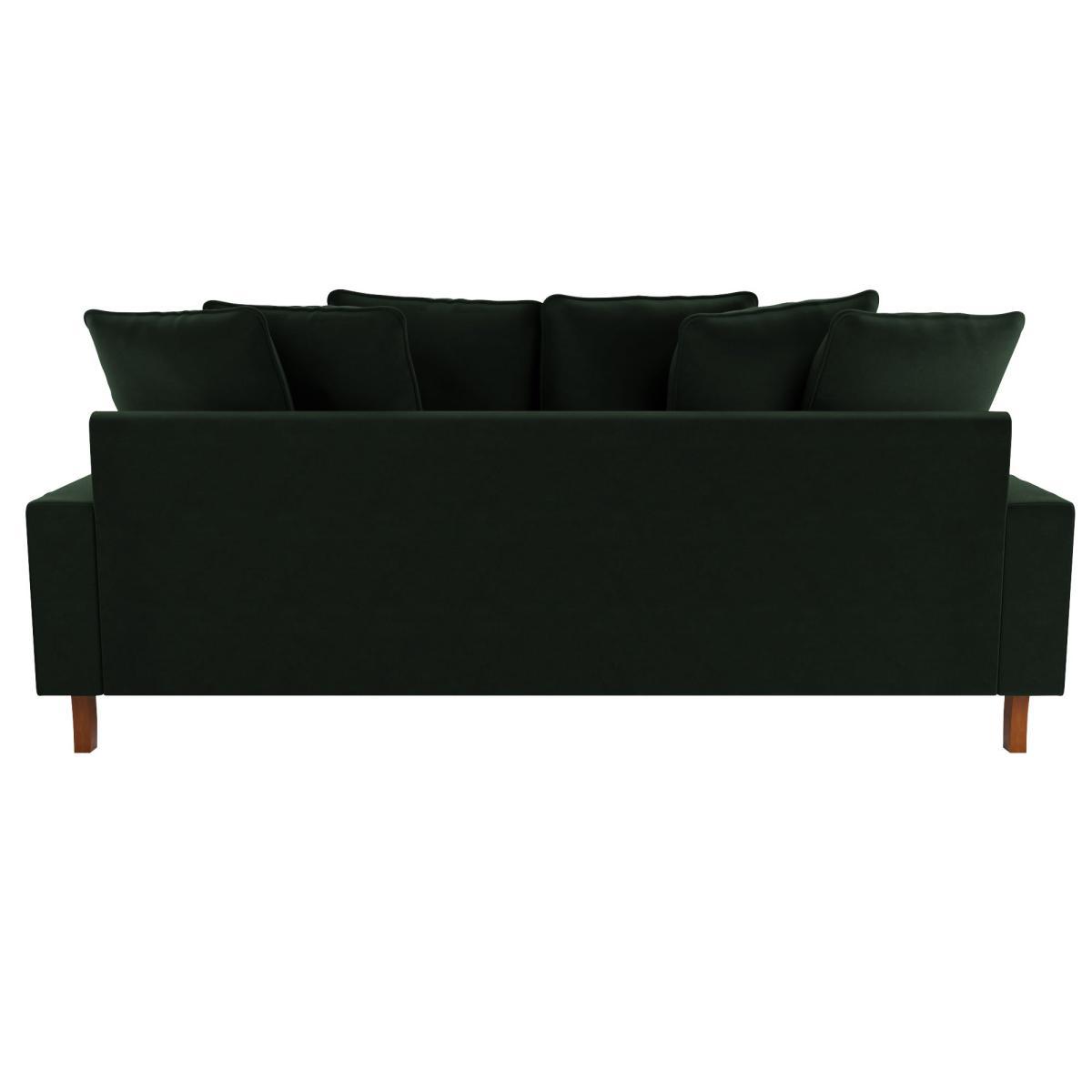 Beatrice Velvet Scatter Back 4 Seater Sofa Bottle (Green) – image 5
