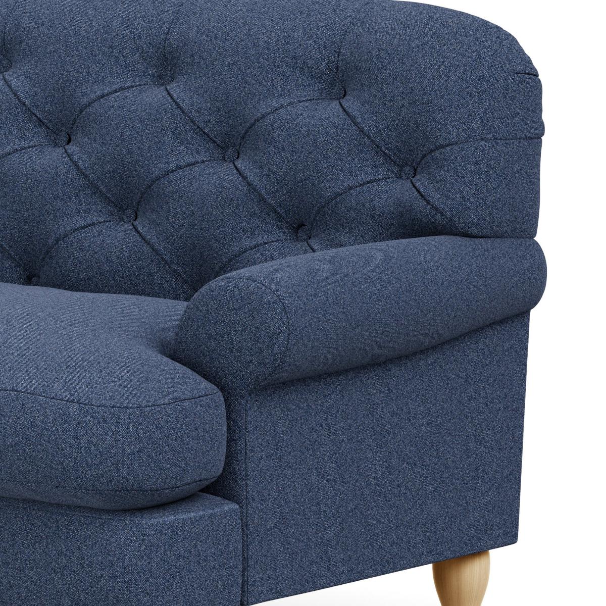 Canterbury Woolly Marl 4 Seater Sofa Woolly Marl Navy – image 7