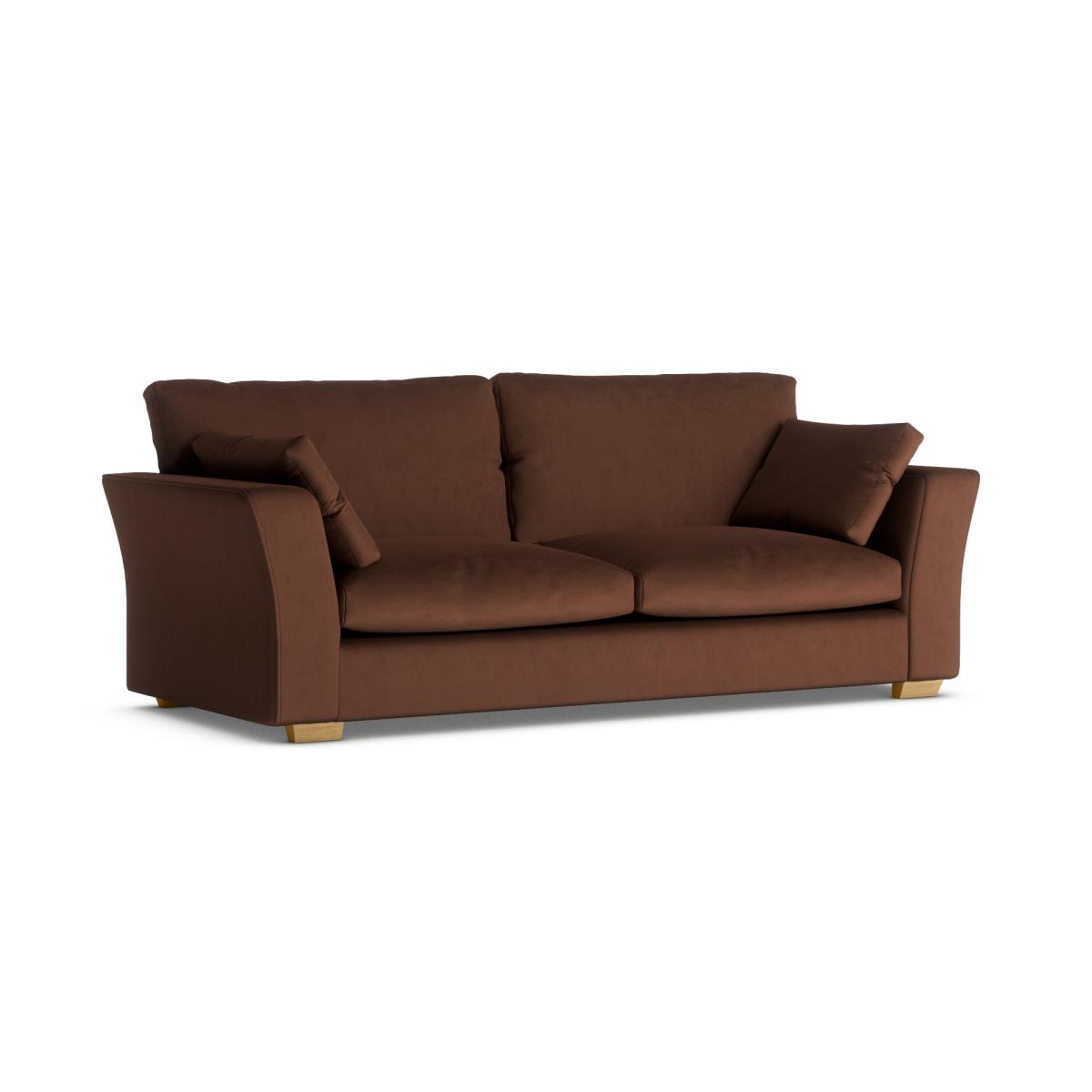 Blakeney Luxury Velvet 4 Seater Sofa Luxury Velvet Pinecone – image 2