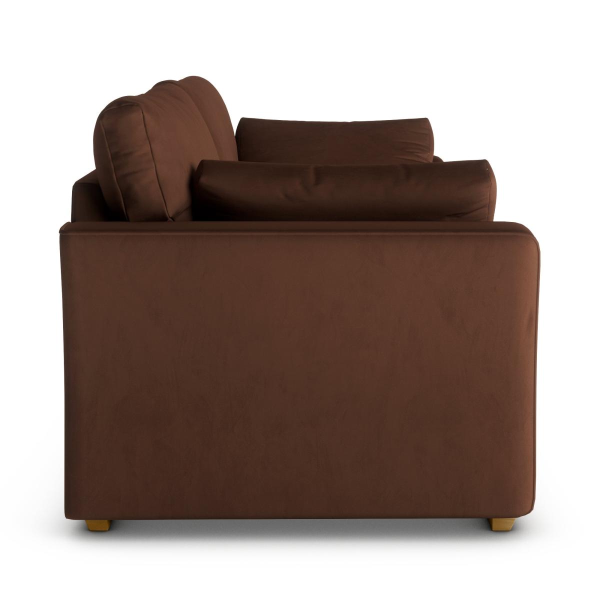Blakeney Luxury Velvet 4 Seater Sofa Luxury Velvet Pinecone – image 4